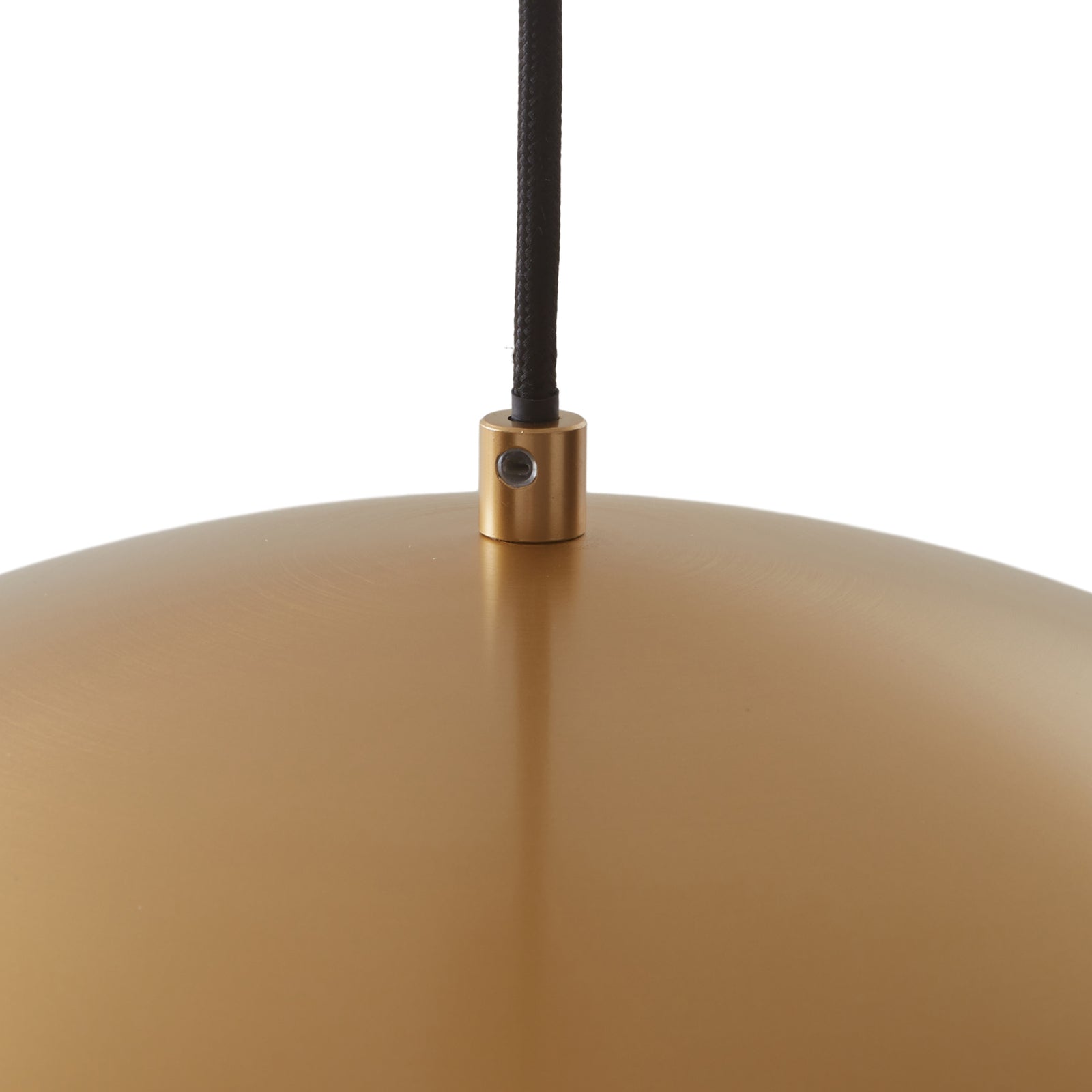 LED pendellampe Lythara messing aluminium Ø50 cm fra siden
