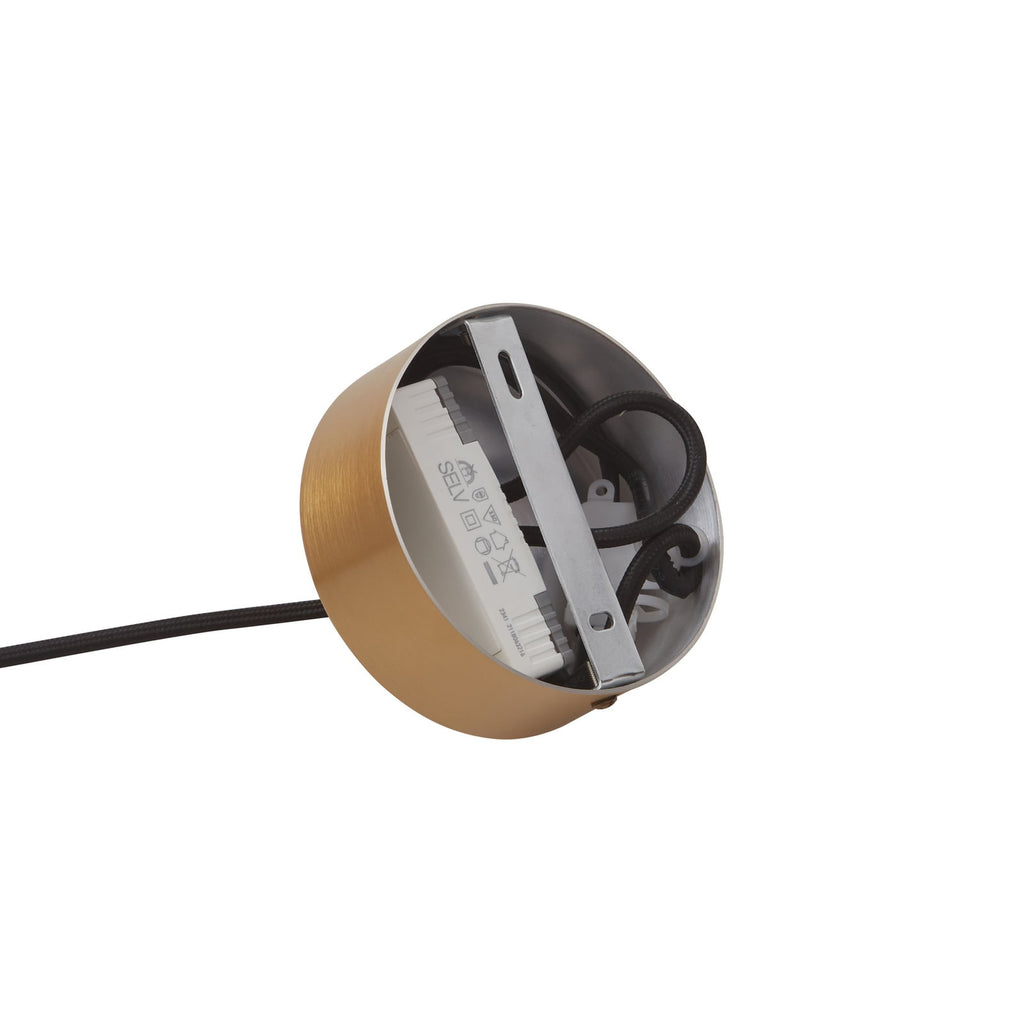LED pendellampe Lythara messing aluminium Ø50 cm med varmt lys