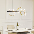 LED pendellampe Madu svart/gull metall forfra