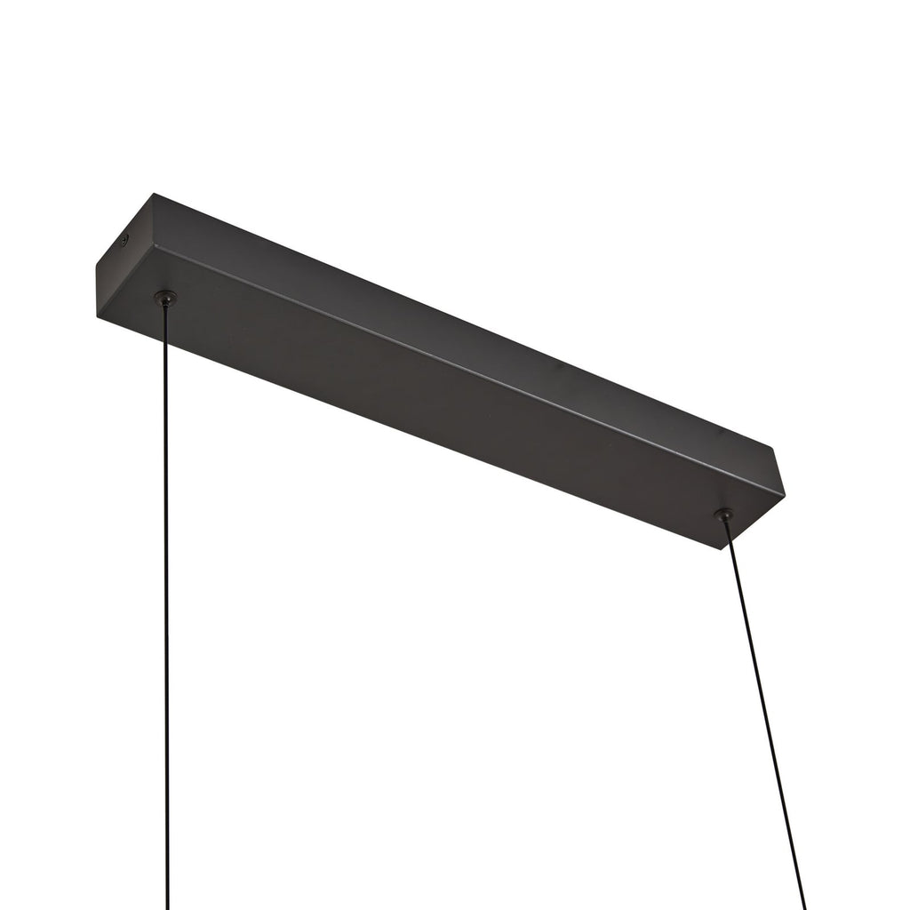 LED pendellampe Madu svart/gull metall med lys på