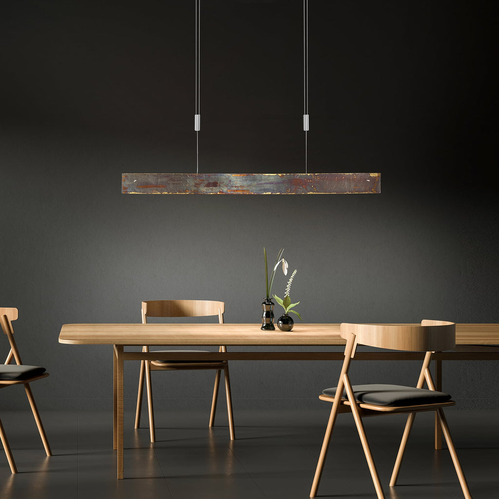 LED pendellampe Malu dimbar gull oksidert 100 cm bakside