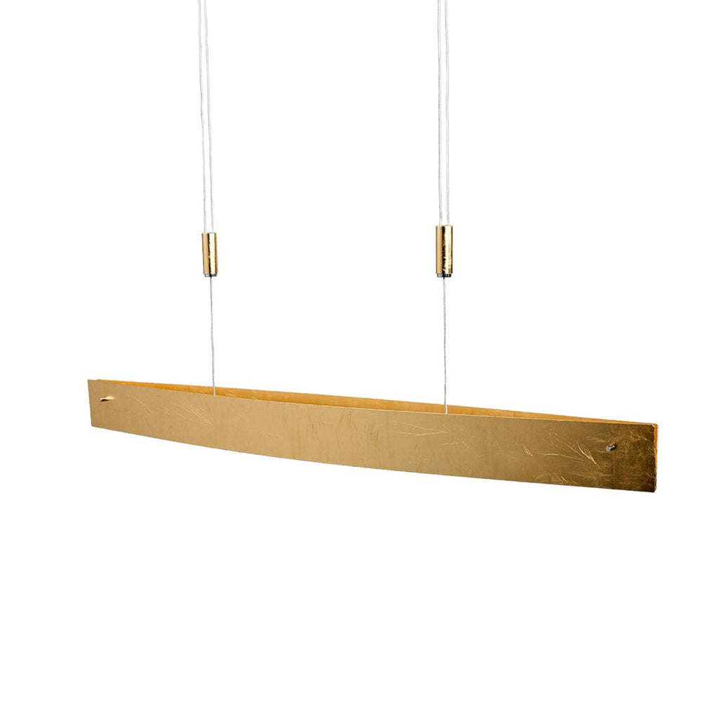 LED pendellampe Malu dimbar høydejusterbar gull 100 cm montert over bord