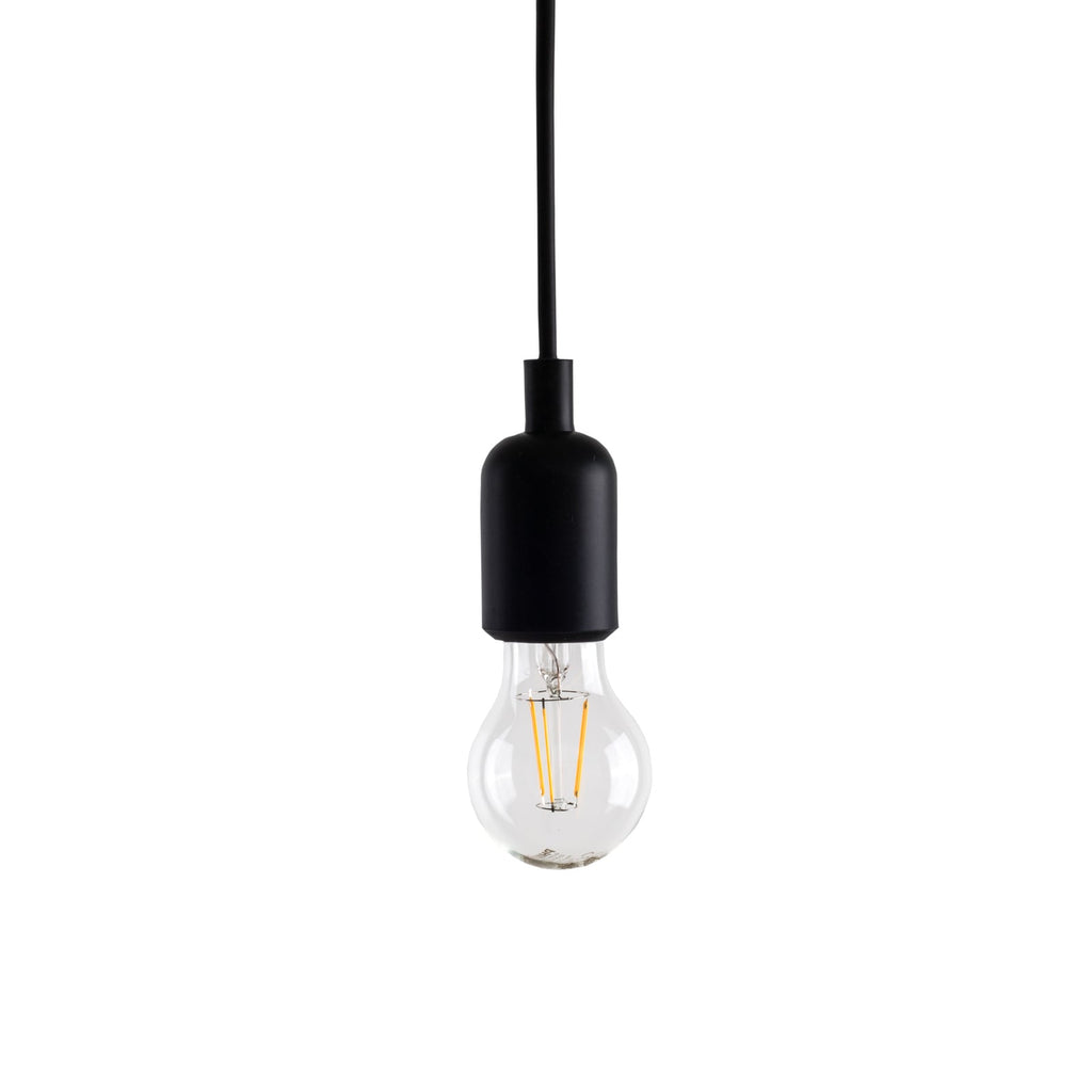 LED pendellampe Maman 14-lys svart/klar bakside