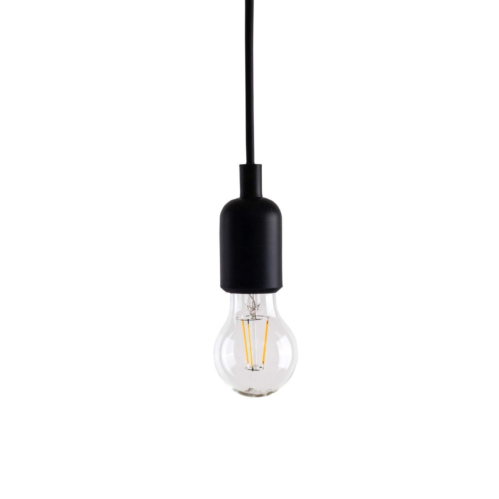 LED pendellampe Maman 14-lys svart/klar bakside