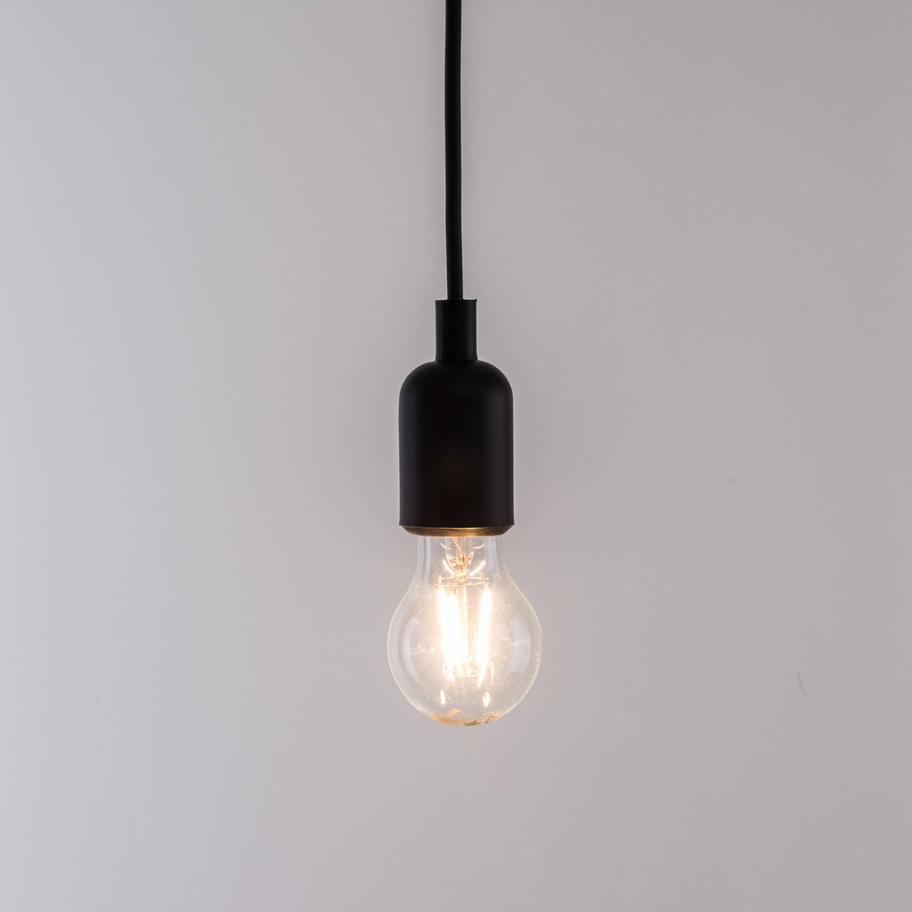 Montert LED pendellampe Maman 14-lys svart/klar i rom