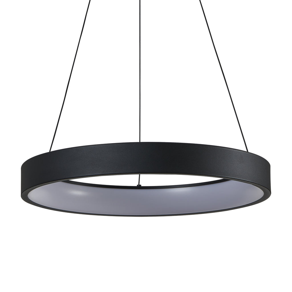 LED pendellampe Marghera-Z svart nærbilde av LED-lys