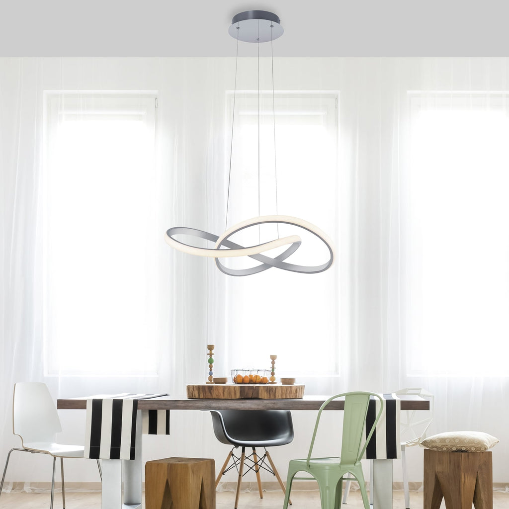 LED pendellampe Maria aluminium Ø57 cm bakside