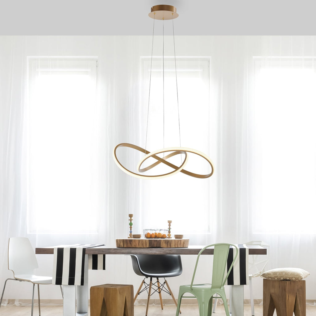 LED pendellampe Maria messing Ø57 cm dimbar bakside