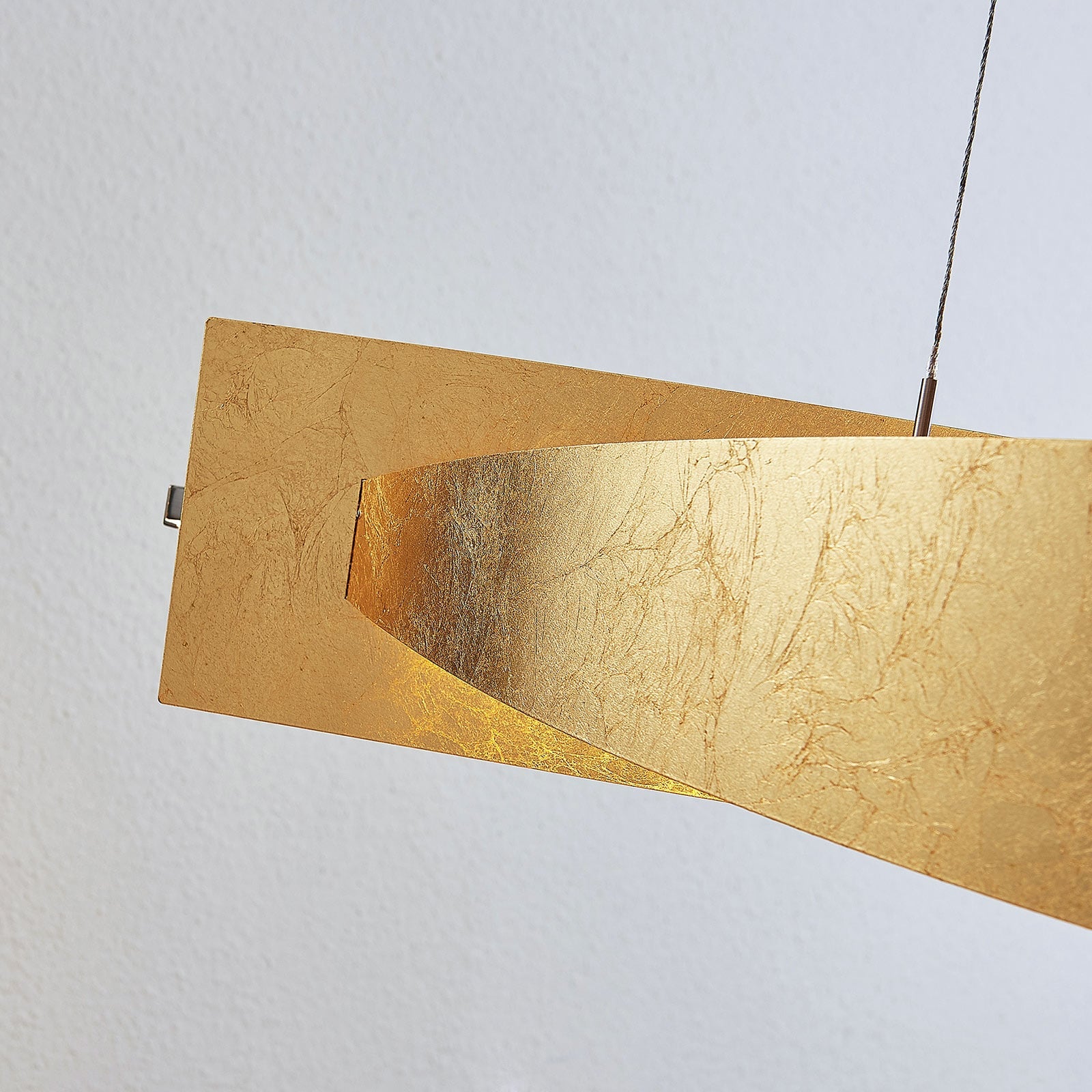 LED pendellampe Marija dimbar gull/sølv 101 cm lysdetalj