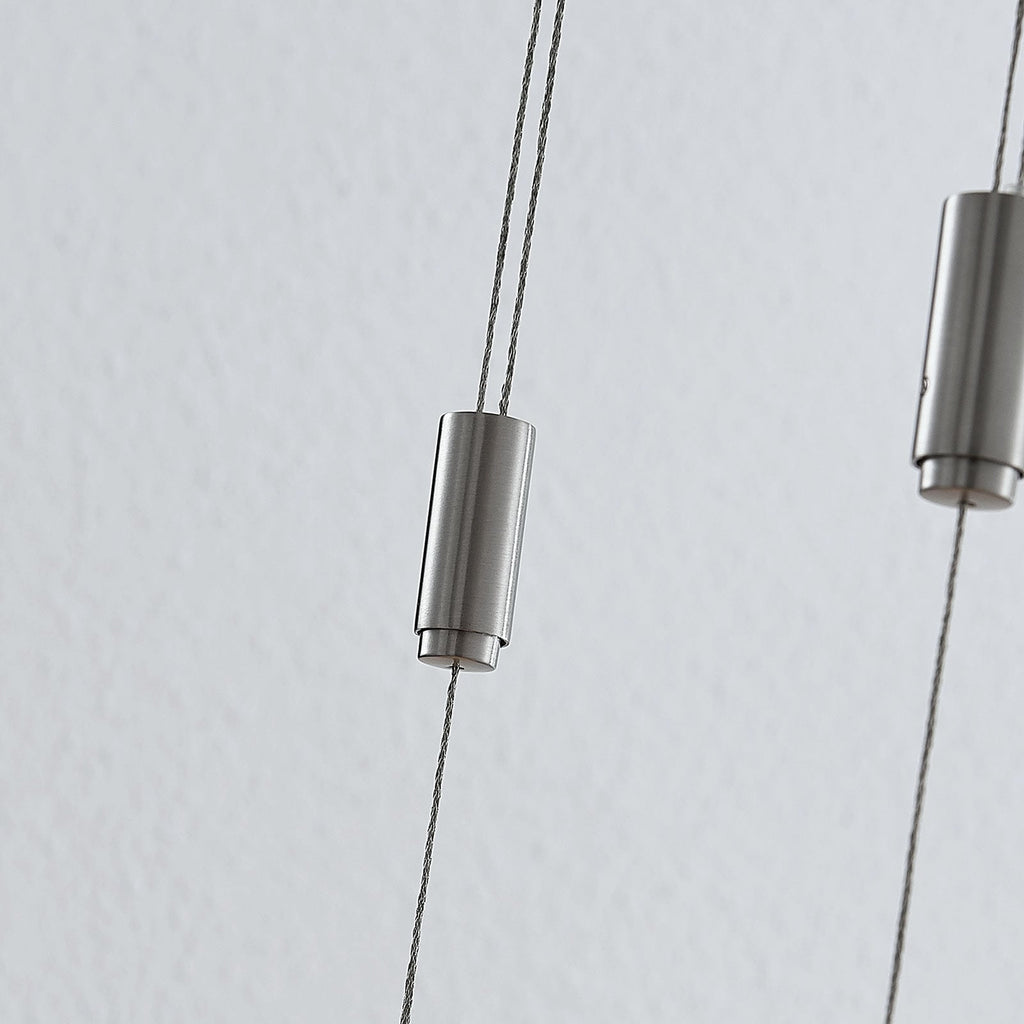 LED pendellampe Marija dimbar gull/sølv 101 cm profil
