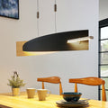 LED pendellampe Marija dimbar svart-gull 101 cm 24W forfra