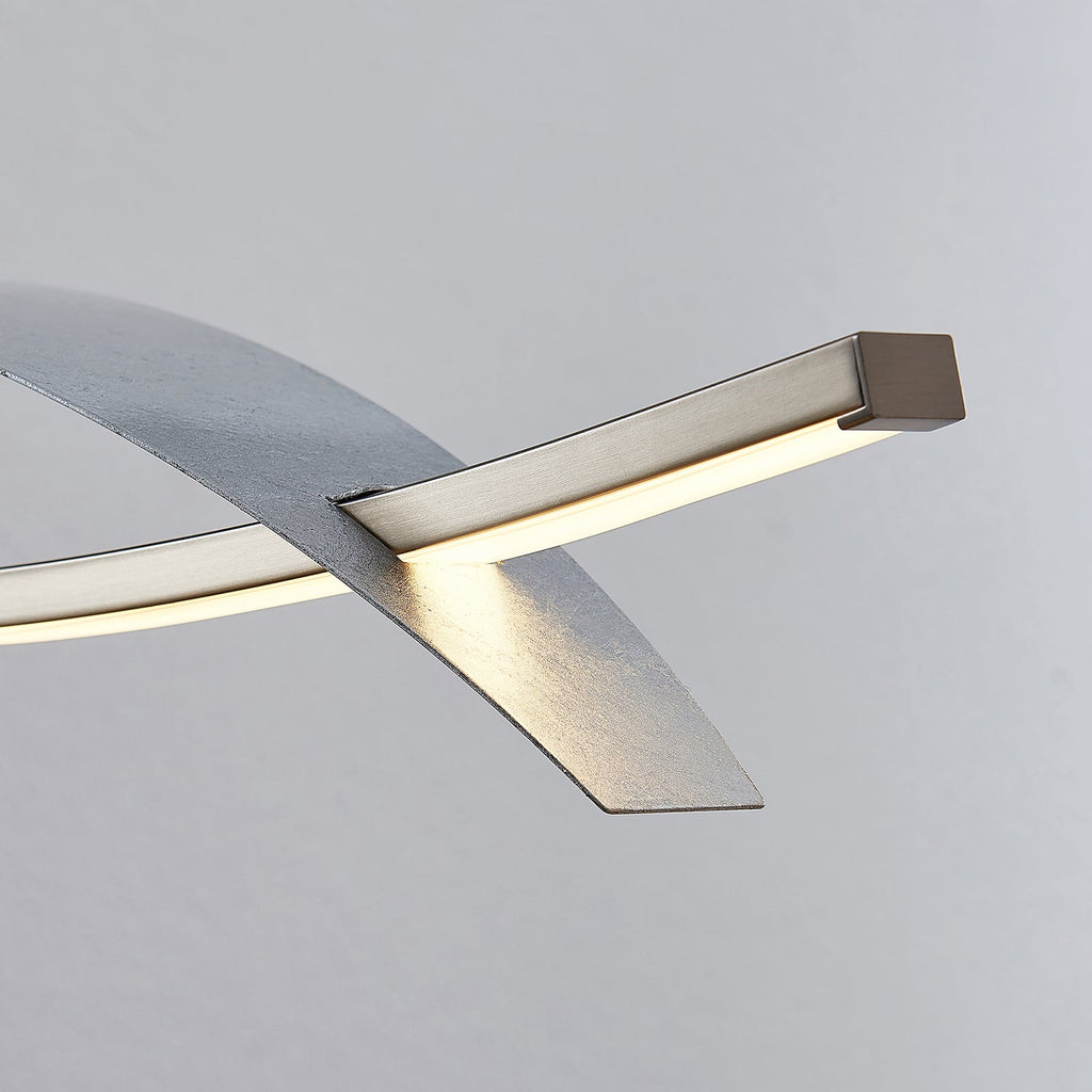 LED pendellampe Marija sølv dimbar 91 cm 22W - Lucande