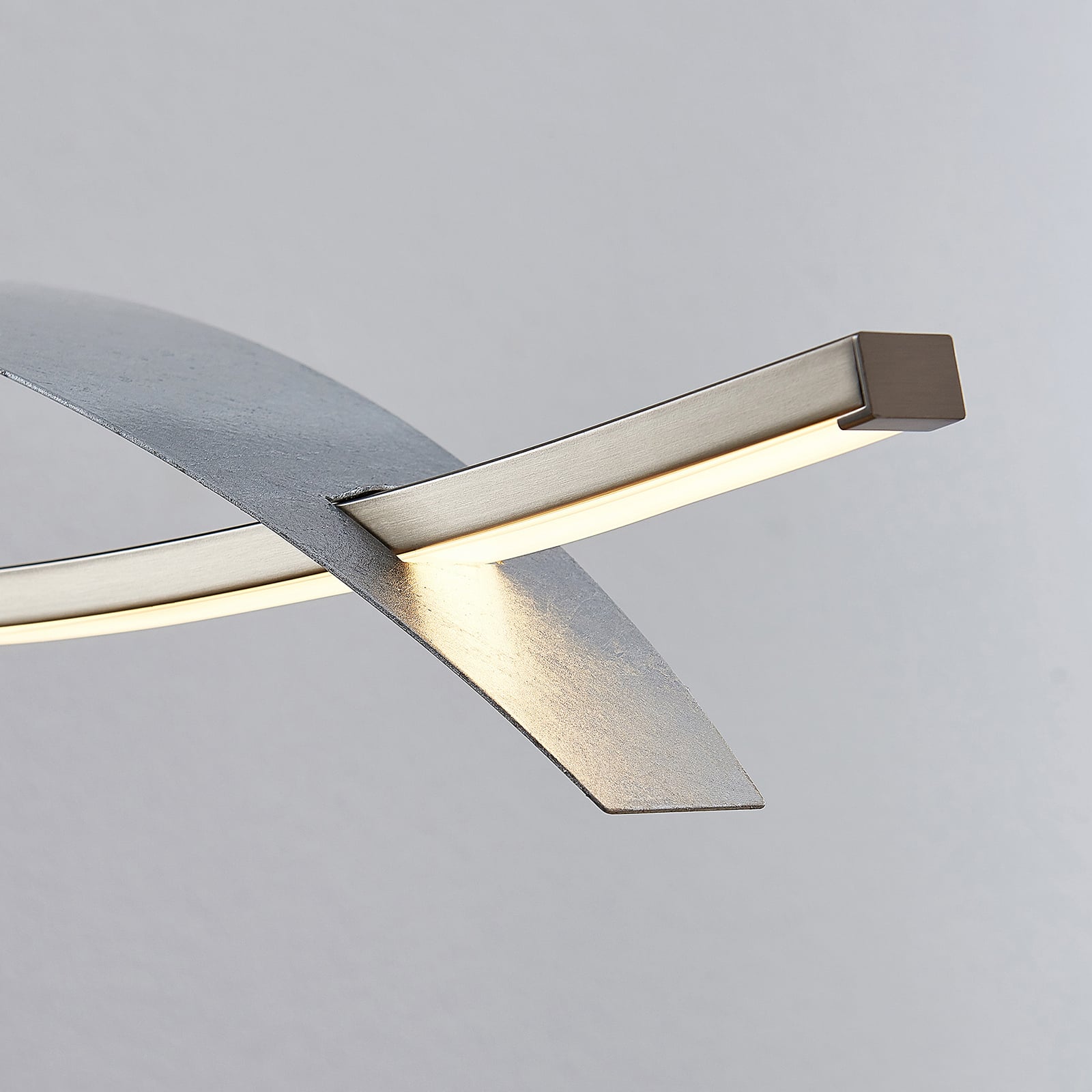 LED pendellampe Marija sølv dimbar 91 cm 22W - Lucande