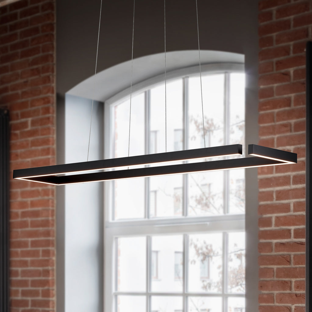 LED pendellampe Marisa svart matt bakside