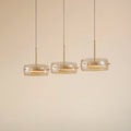LED pendellampe Martis 3-lys amber dimbar 80 cm forfra
