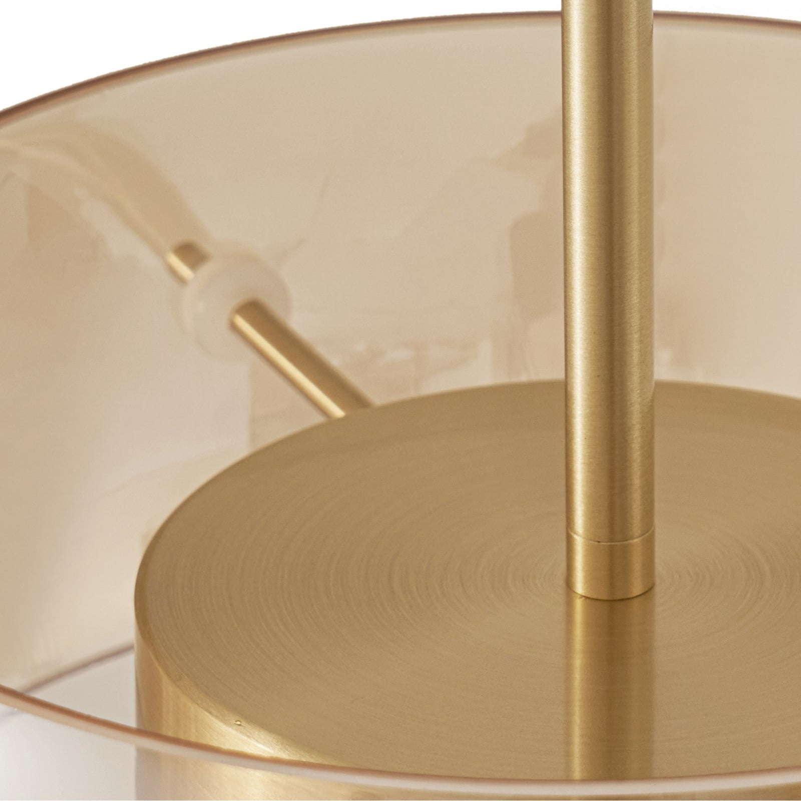 LED pendellampe Martis 3-lys amber dimbar 80 cm lys i mørkt rom