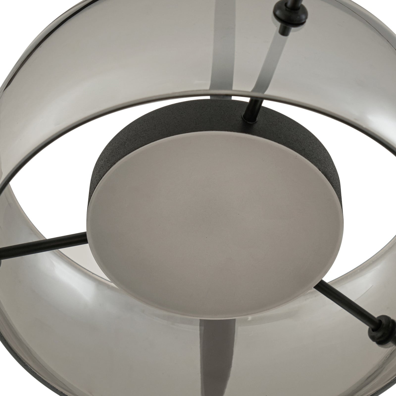 LED pendellampe Martis 3-lys svart glass step-dim helhetlig oversikt