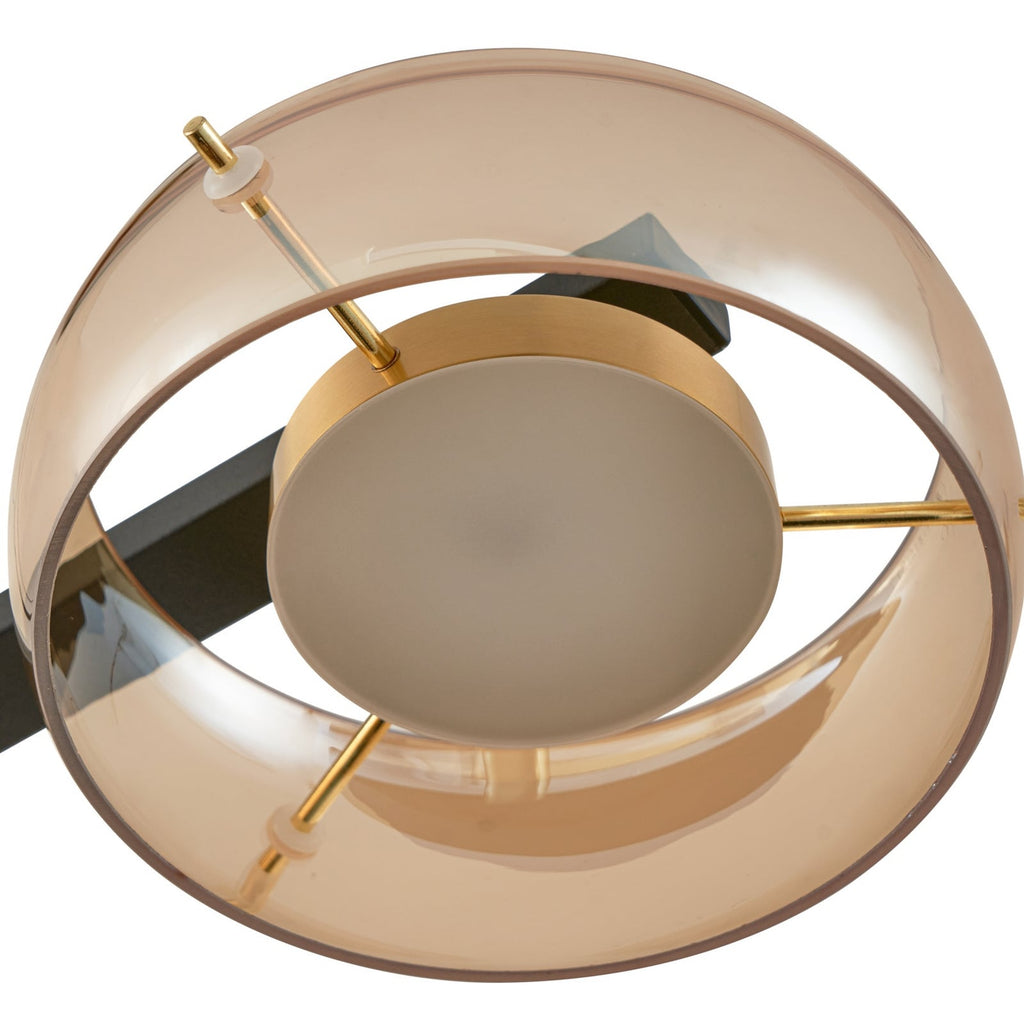 LED pendellampe Martis 4-lys glass amber dimbar 117 cm lysstyrke eksempel