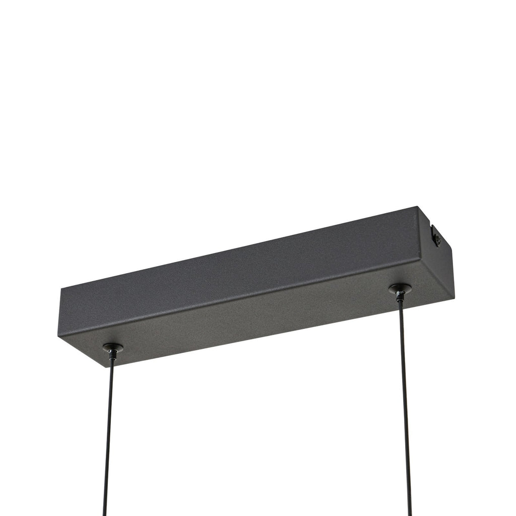 LED pendellampe Martis 4-lys glass amber dimbar 117 cm oppheng detalj