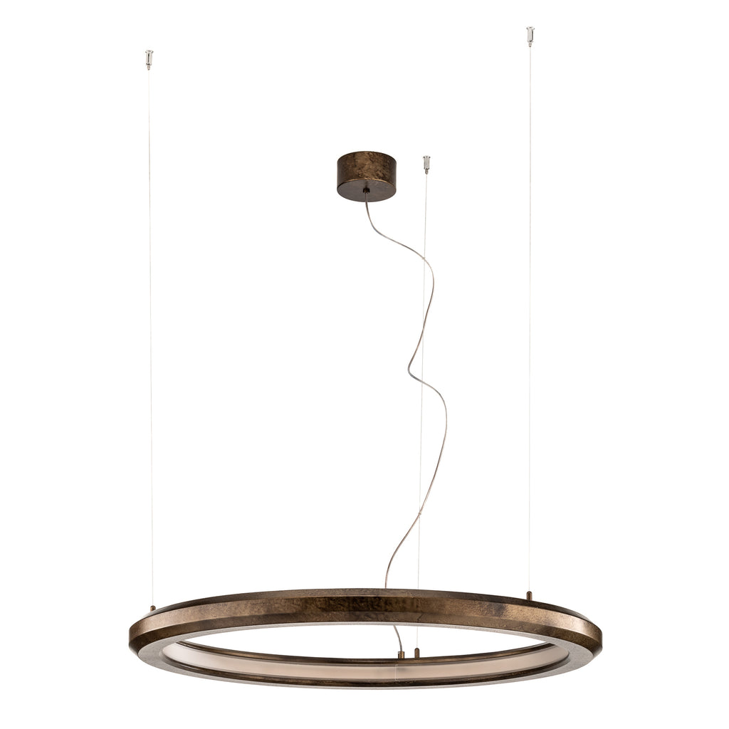 LED pendellampe Materica betong messingfinish detalj