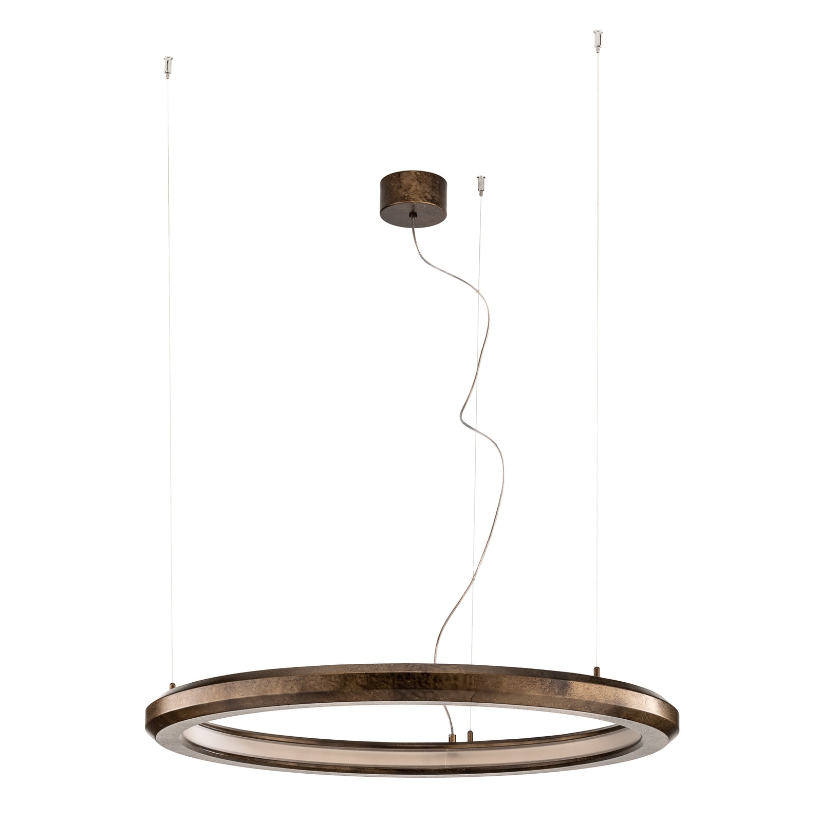 LED pendellampe Materica betong messingfinish detalj