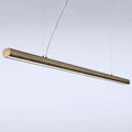 LED pendellampe Materica bjelke 200 cm messing betong forfra