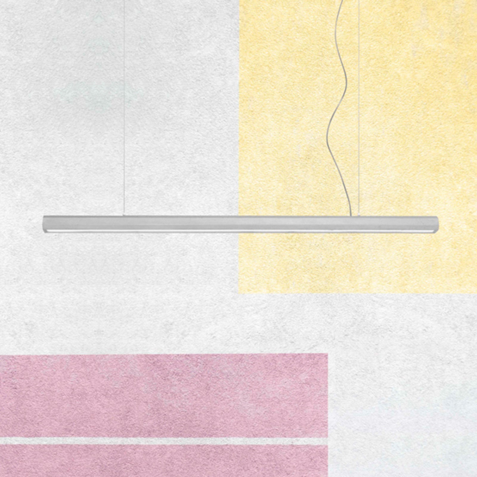 LED pendellampe Materica Stick betong grå nærbilde