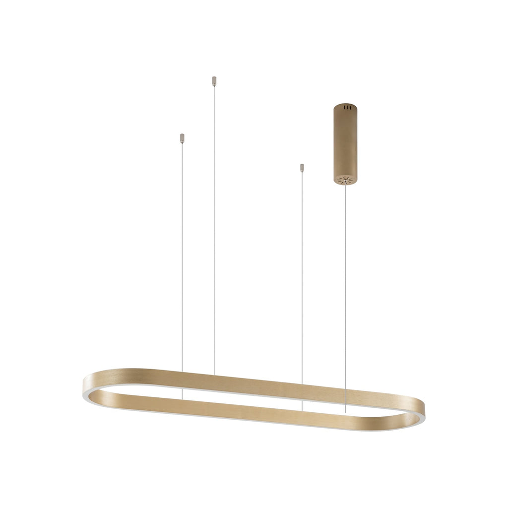 LED pendellampe Melinay oval gull dimbar CCT 110 cm WiFi detalj
