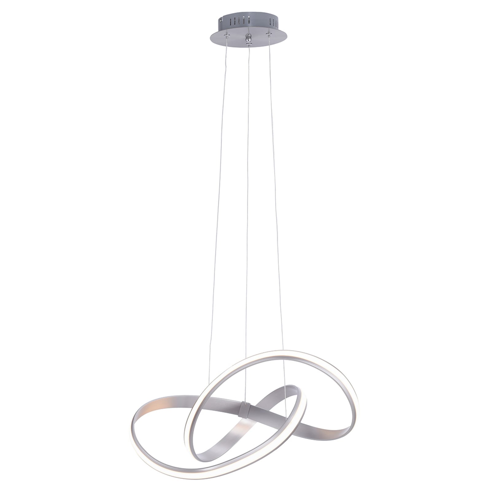 LED pendellampe Melinda dimbar stålgrå 30W varmhvit detalj