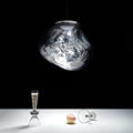 LED pendellampe Melt dimbar Ø50 cm krom plast forfra