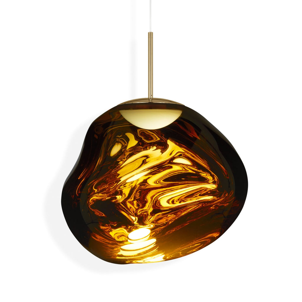 LED pendellampe Melt gull Ø50 cm dimbar 3000K nærbilde