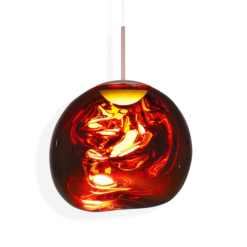 LED pendellampe Melt dimbar kobber plast Ø50 cm detalj
