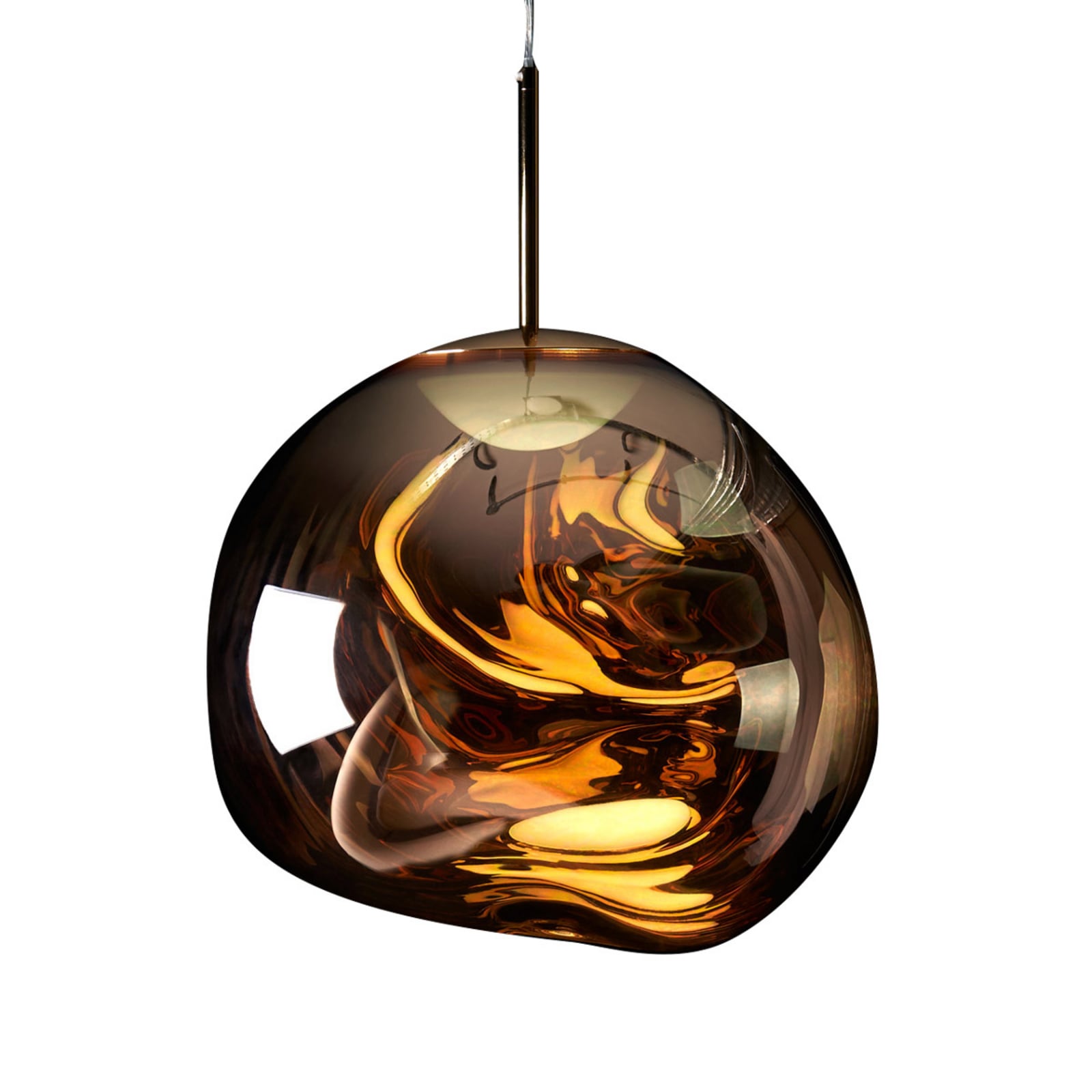 LED pendellampe Melt Mini dimbar gull detalj av skjerm