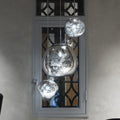 LED pendellampe Melt Mini dimbar krom Ø28 cm - Tom Dixon forfra