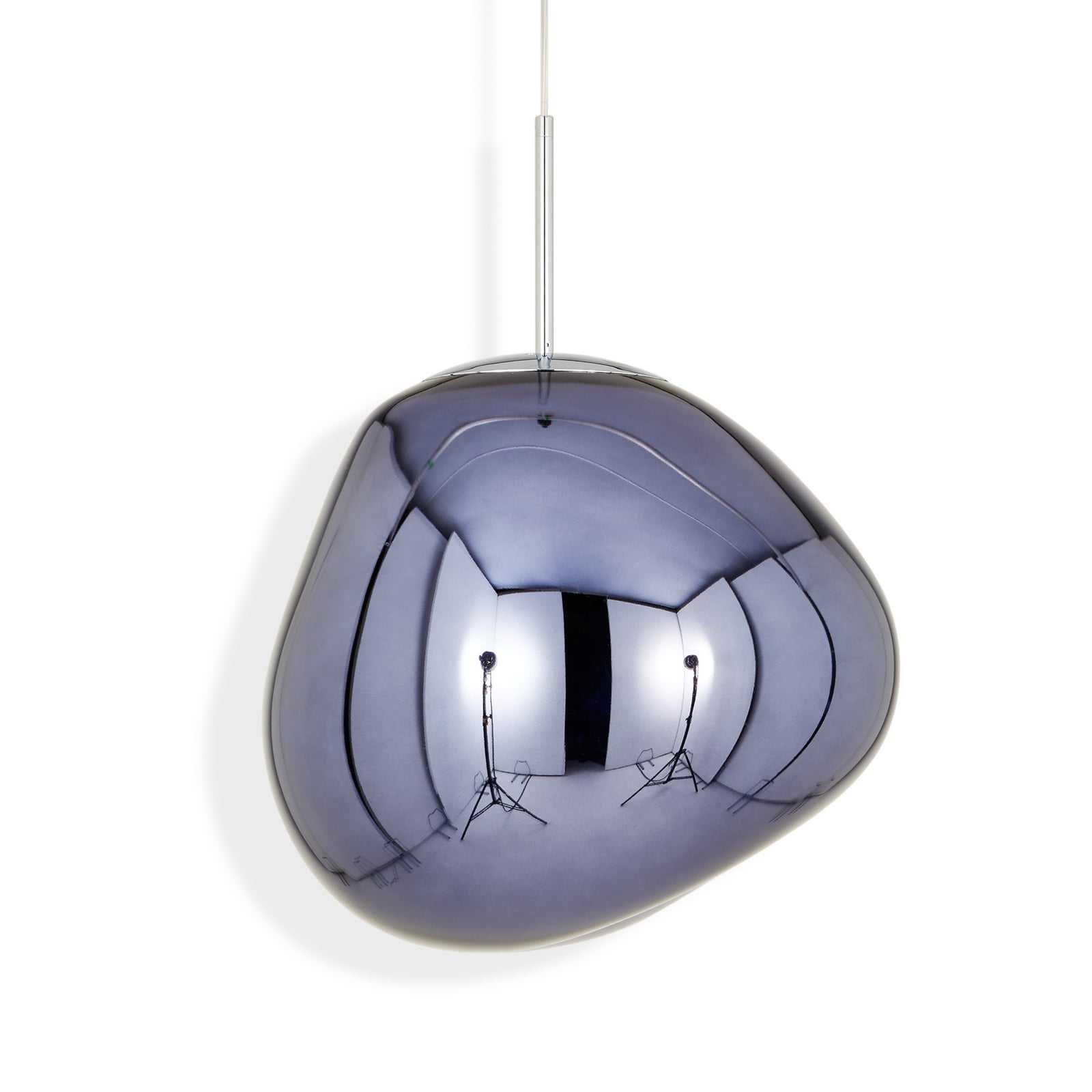 LED pendellampe Melt Mini dimbar røykgrå detalj av skjerm