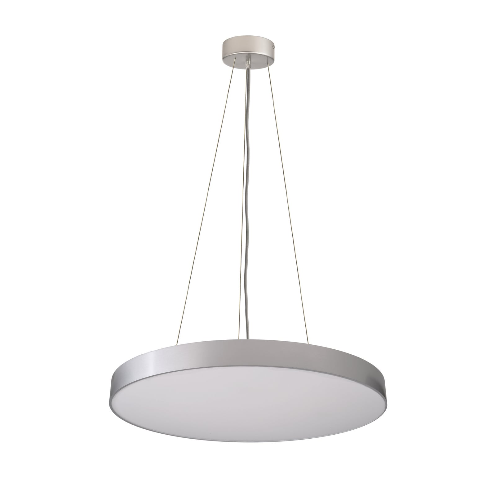 LED pendellampe Menkar sølv Ø80 cm CCT dimbar opp/ned forfra