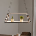 LED pendellampe Mensola aluminium dimbar svart 75 cm forfra