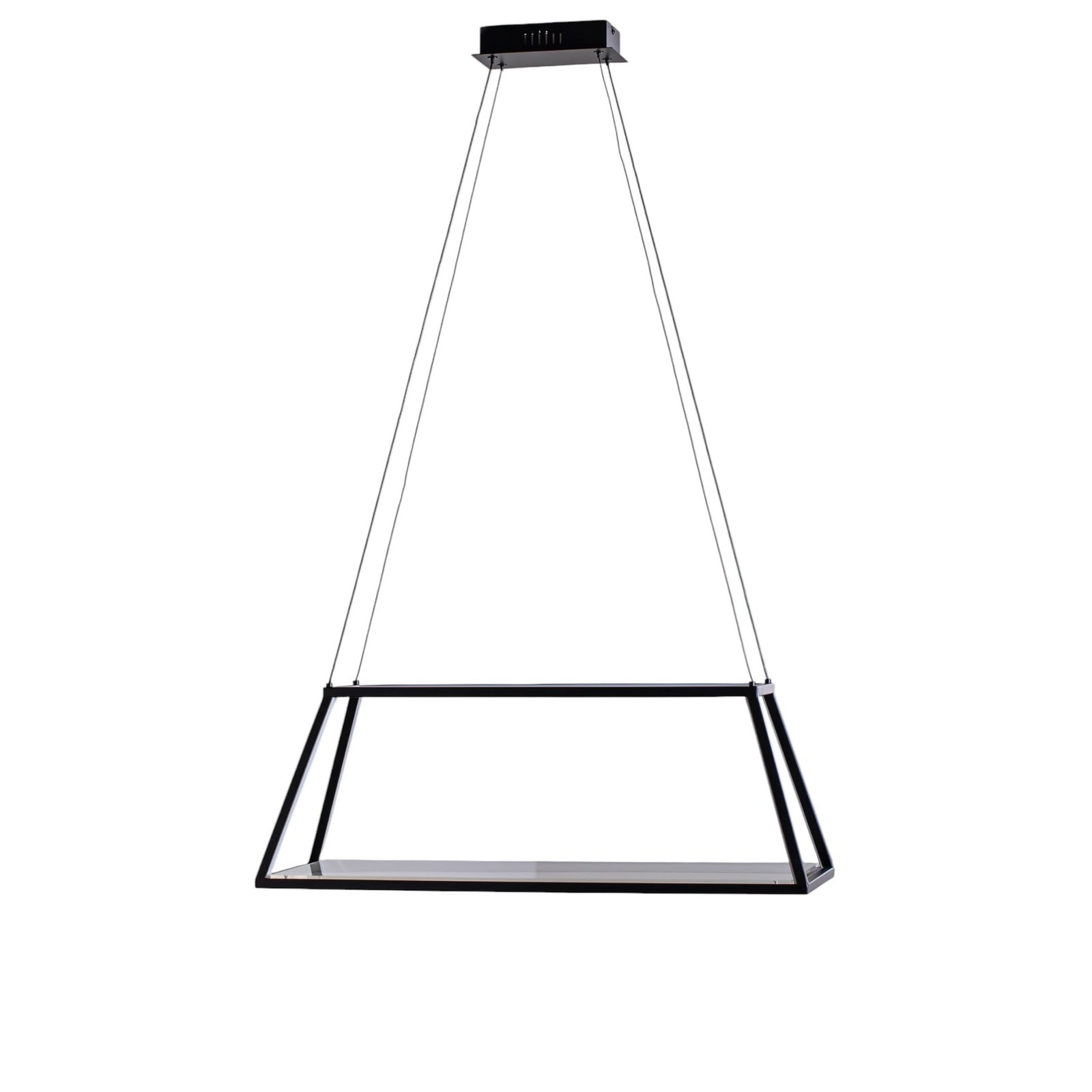 LED pendellampe Mensola aluminium dimbar svart 75 cm montert