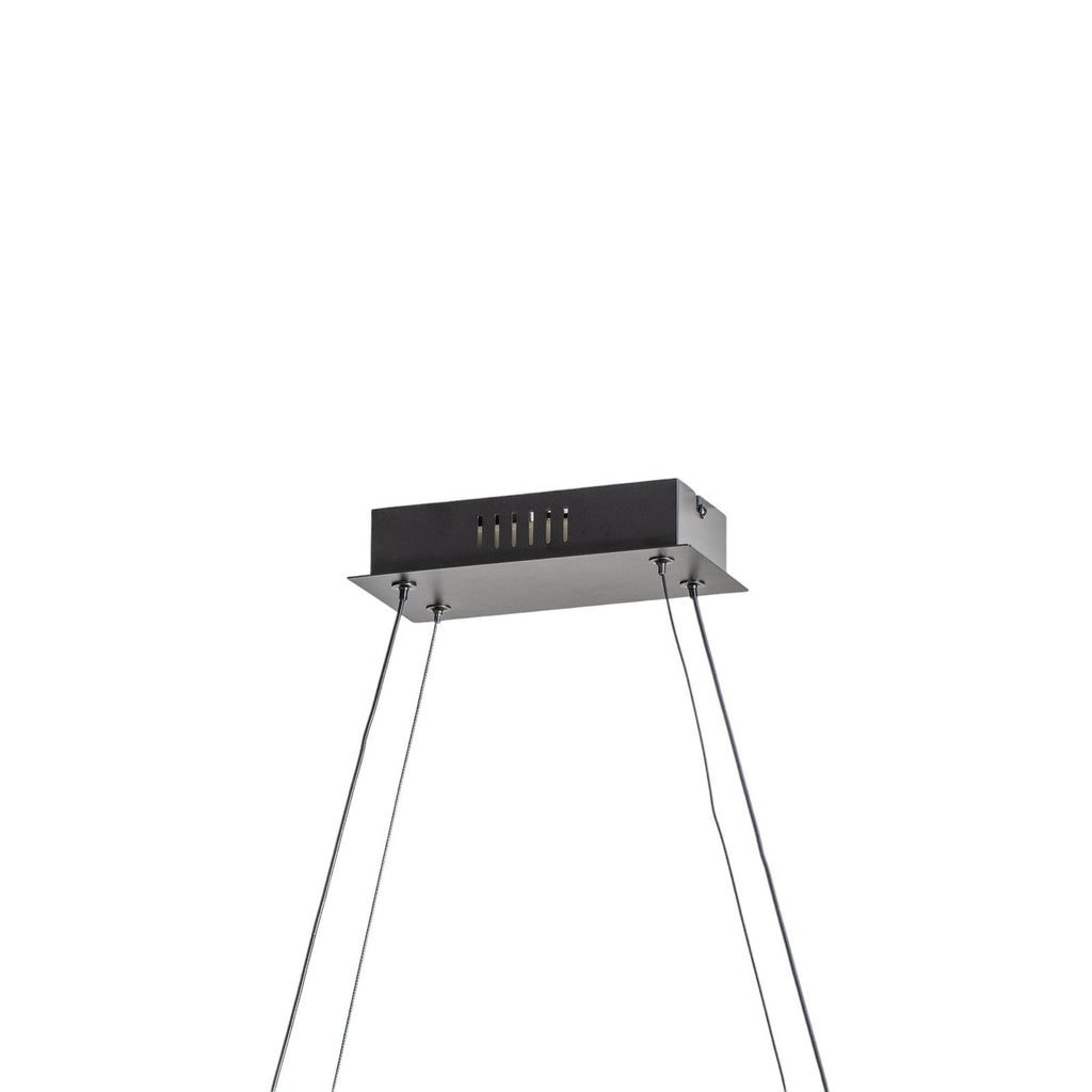 LED pendellampe Mensola aluminium dimbar svart 75 cm nærbilde