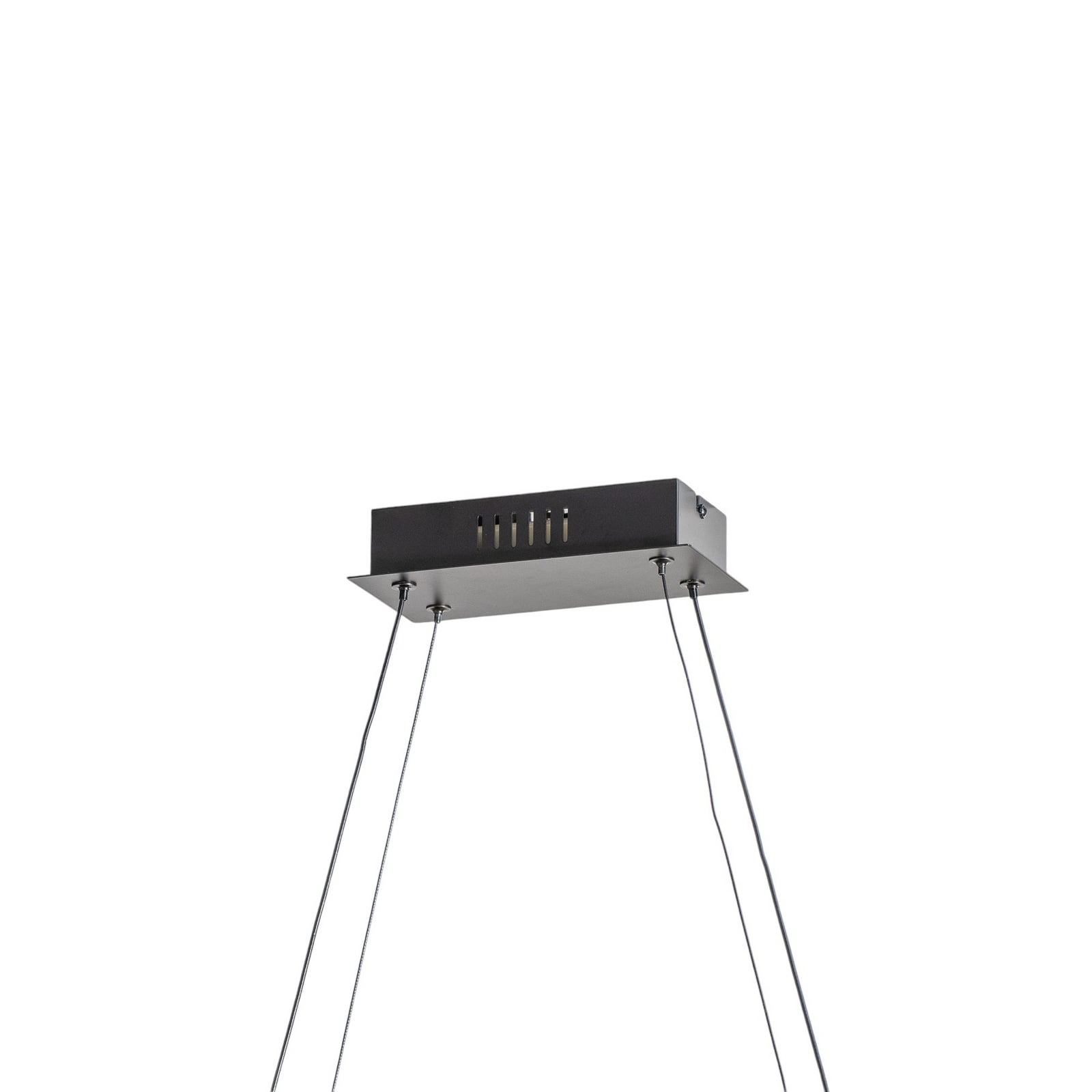 LED pendellampe Mensola aluminium dimbar svart 75 cm nærbilde