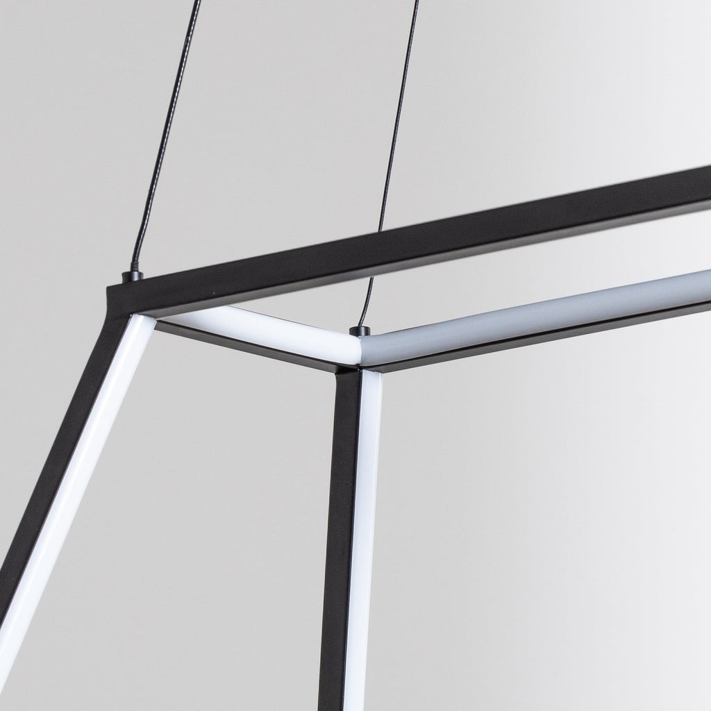 LED pendellampe Mensola aluminium dimbar svart 75 cm side