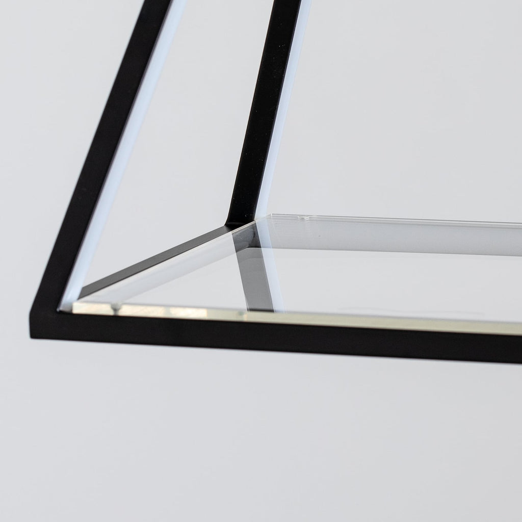 LED pendellampe Mensola aluminium dimbar svart 75 cm lysdetalj