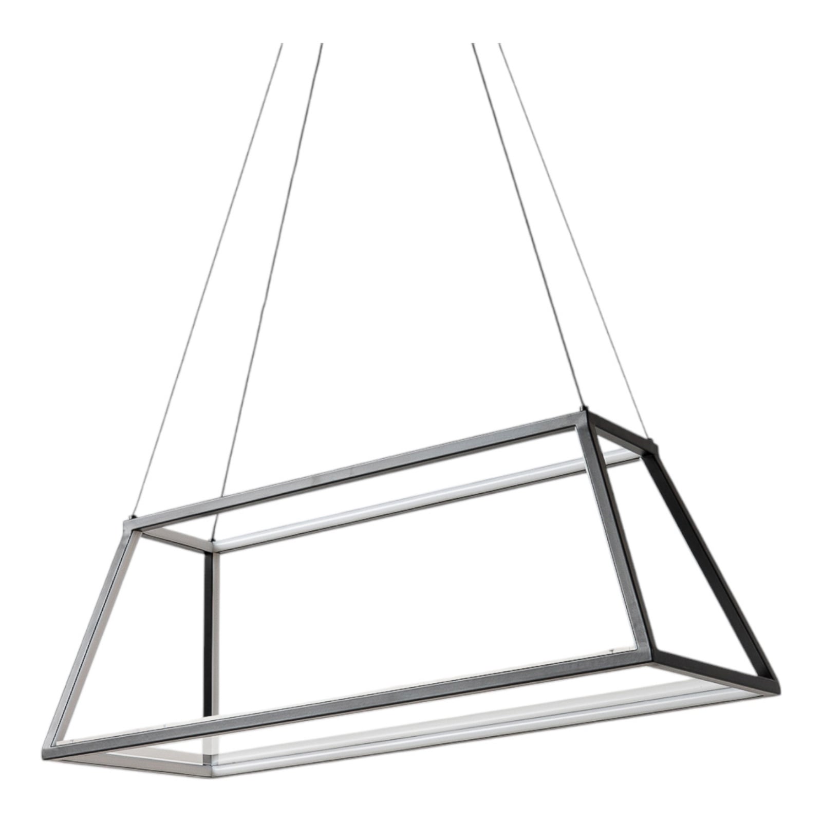 LED pendellampe Mensola aluminium dimbar svart 75 cm takfeste