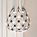 LED pendellampe Mesh svart Ø55 cm dimbar 40W Luceplan forfra