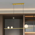LED pendellampe Mila 3-lys gull aluminium 120 cm dimbar forfra