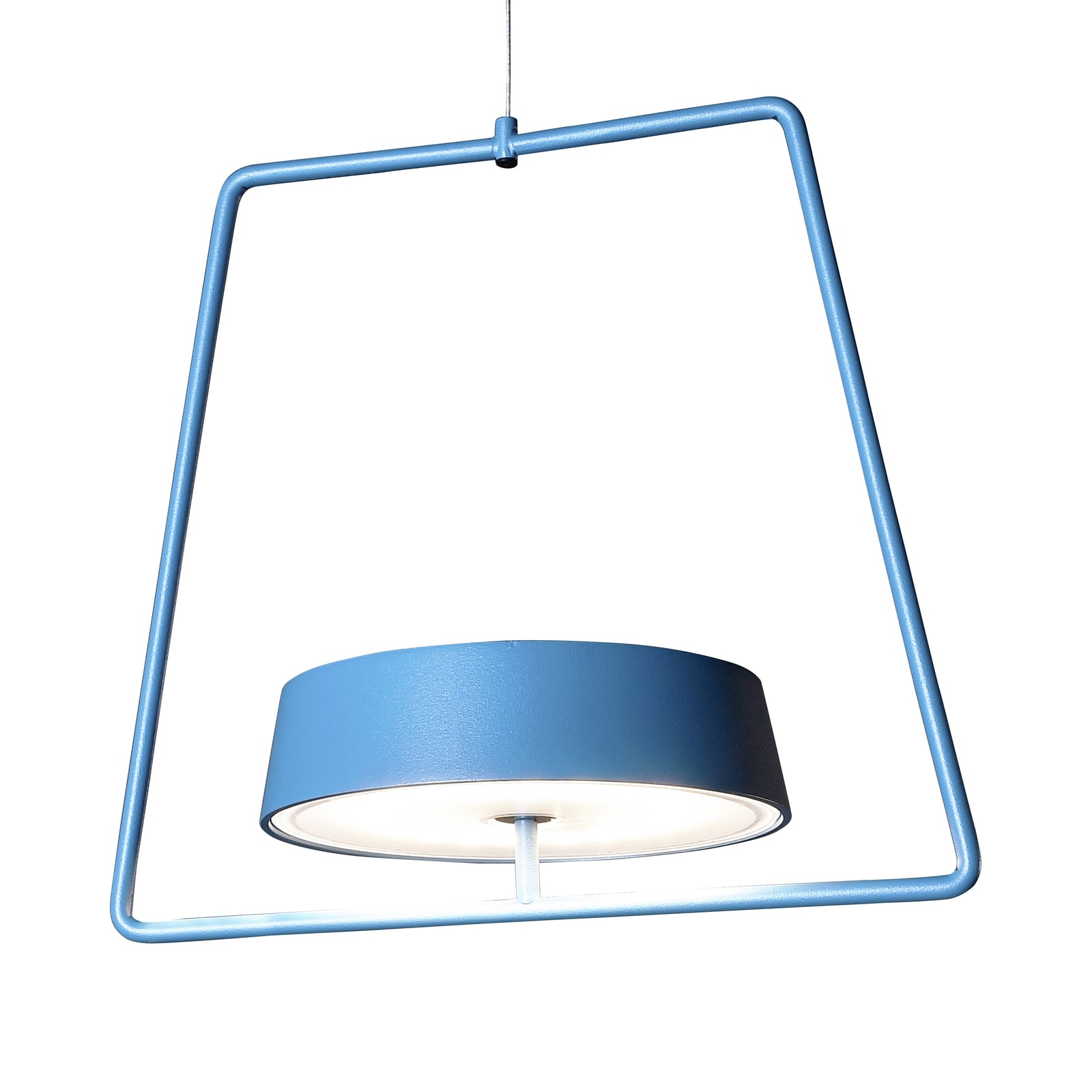 LED pendellampe Miram oppladbar blå dimbar IP54 forfra