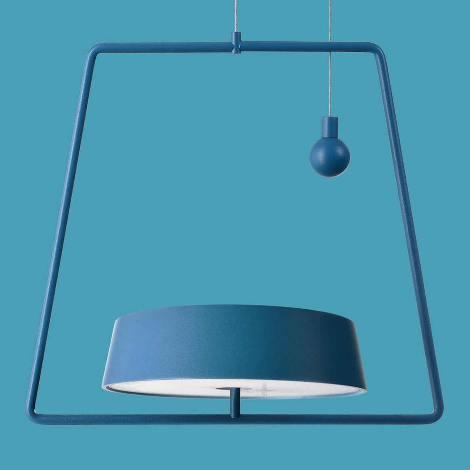 LED pendellampe Miram oppladbar blå dimbar IP54 bakside