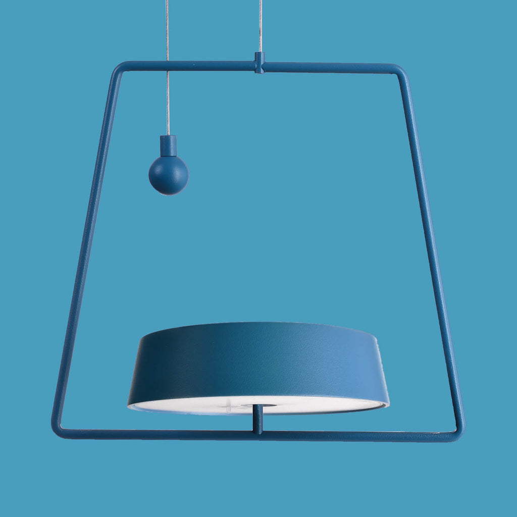 LED pendellampe Miram oppladbar blå dimbar IP54 detalj