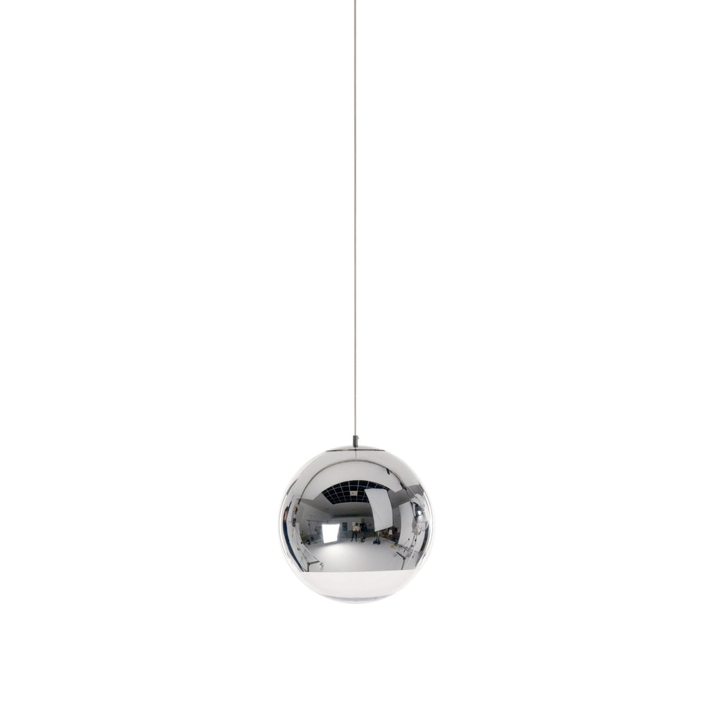 LED pendellampe Mirror Ball dimbar krom Ø40 cm bakside