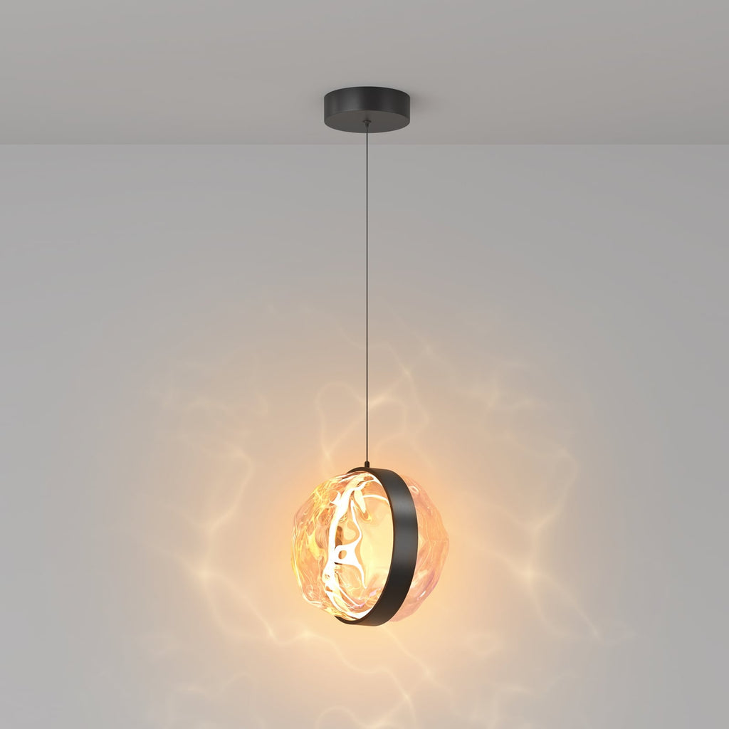 LED pendellampe Misterio dimbar svart/multi forfra